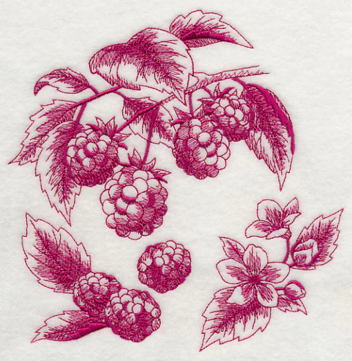 Raspberry Botanical (Toile) - Image 2