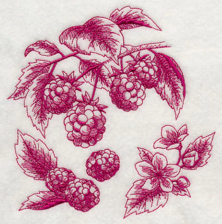 Raspberry Botanical (Toile) - Image 3