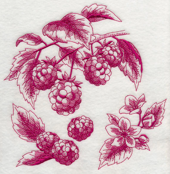 Raspberry Botanical (Toile) - Image 6