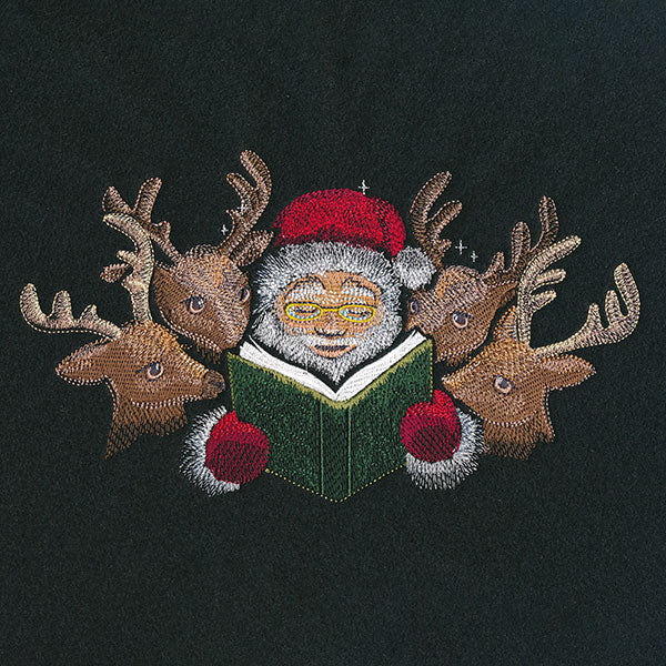Read Me a Bedtime Story Santa and Christmas Reindeer - Image 2