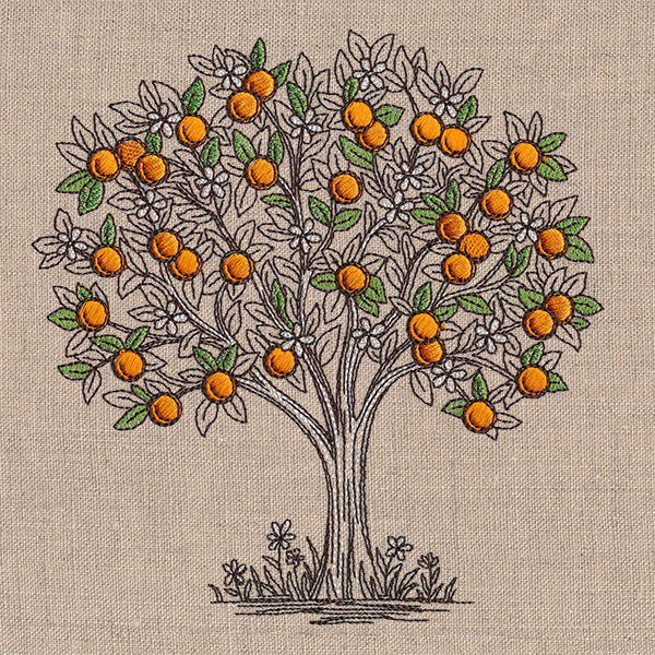 Ready for Harvest Orange Tree Etching - Image 5