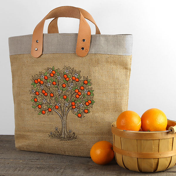 Ready for Harvest Orange Tree Etching - Image 8
