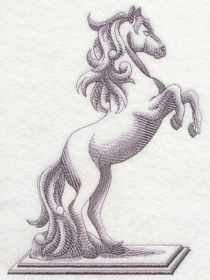 Rearing Horse on Plinth - Image 2