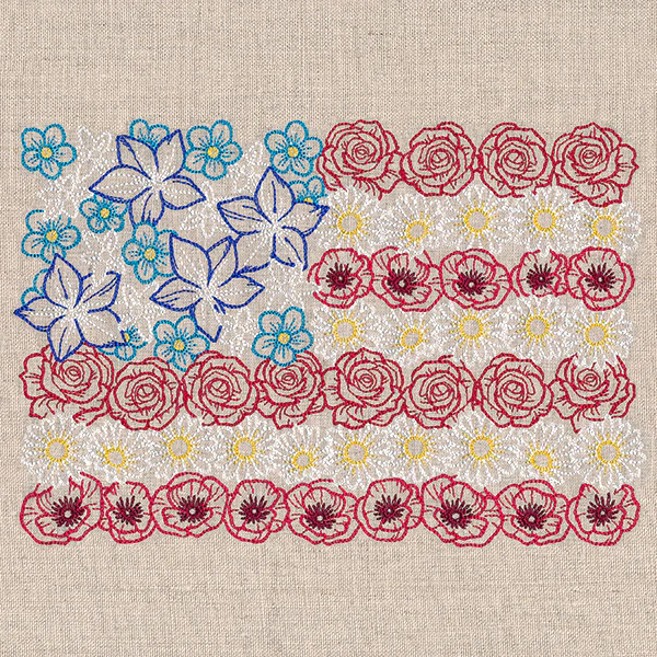 Red White & Bloom Flag - Image 2