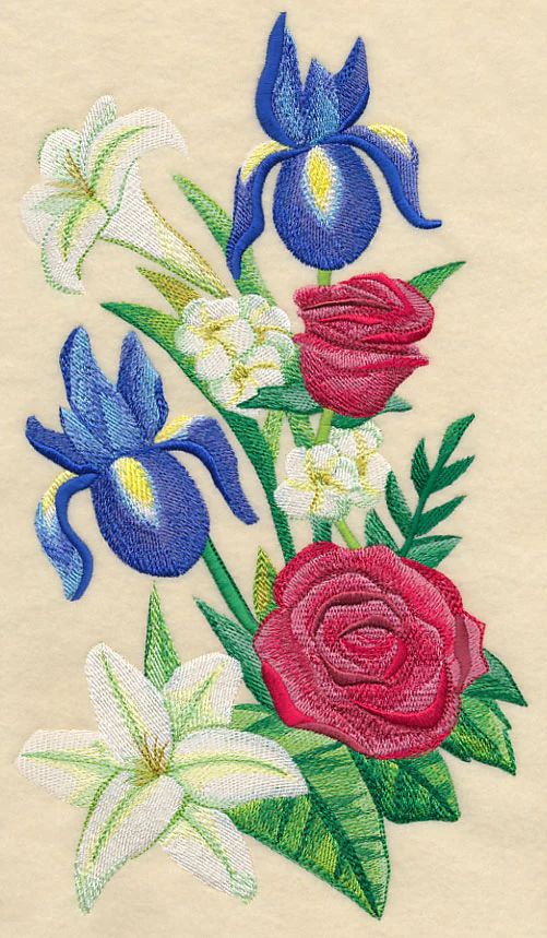 Red White & Bloom Spray in Watercolor - Image 5