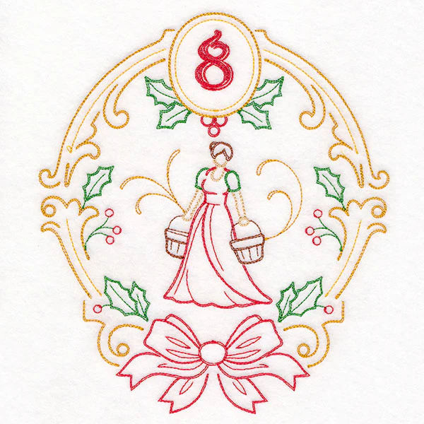 Regal 12 Days of Christmas - Eight Maids-a-Milking (Vintage)