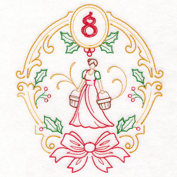 Regal 12 Days of Christmas - Eight Maids-a-Milking (Vintage) - Image 3