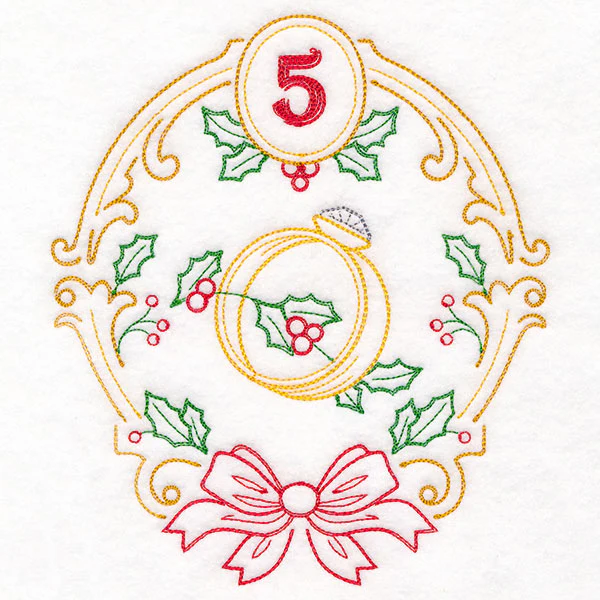 Regal 12 Days of Christmas - Five Golden Rings (Vintage) - Image 3