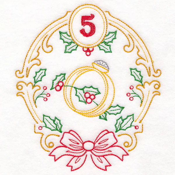 Regal 12 Days of Christmas - Five Golden Rings (Vintage) - Image 5