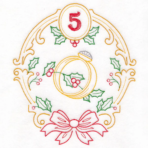 Regal 12 Days of Christmas - Five Golden Rings (Vintage) - Image 7