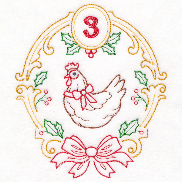 Regal 12 Days of Christmas - Three French Hens (Vintage) - Image 3