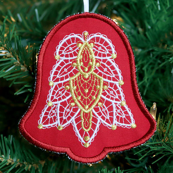 Regal Renaissance Bell Ornament (In-the-Hoop) - Image 3