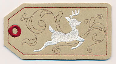 Reindeer Christmas Tag (In-the-Hoop) - Image 3