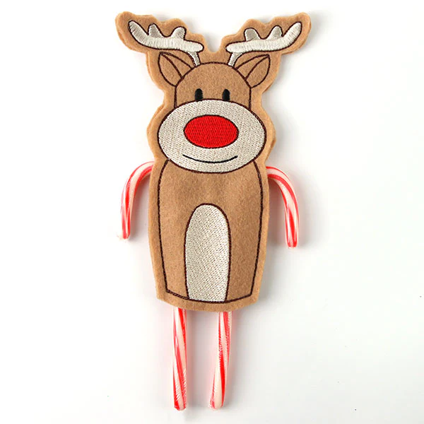 Reindeer Double Candy Cane Holder (In-the-Hoop) - Image 2