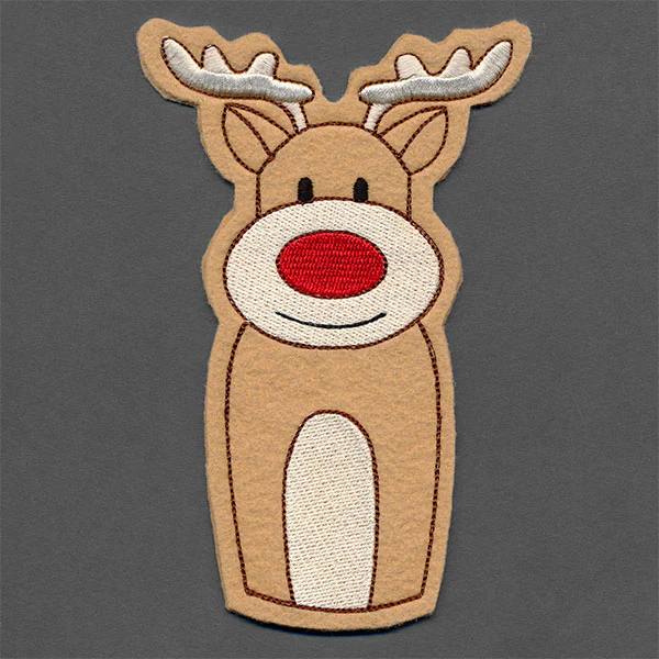 Reindeer Double Candy Cane Holder (In-the-Hoop) - Image 3
