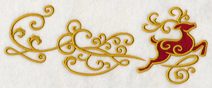 Reindeer Frolic Border - Image 2
