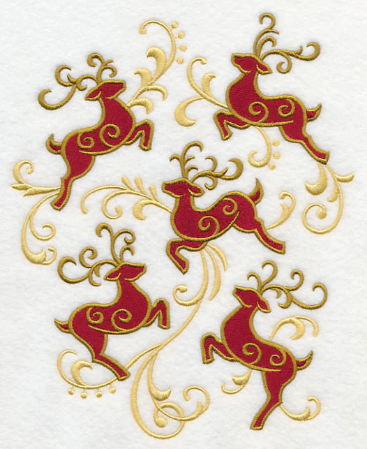 Reindeer Frolic Collage - Image 4