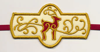 Reindeer Frolic Reindeer Napkin Ring (In-the-Hoop)