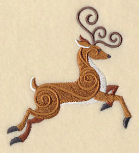 Reindeer Potpourri - Leaping Right - Image 3