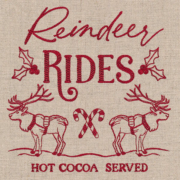 Reindeer Rides Market Sign - Image 2
