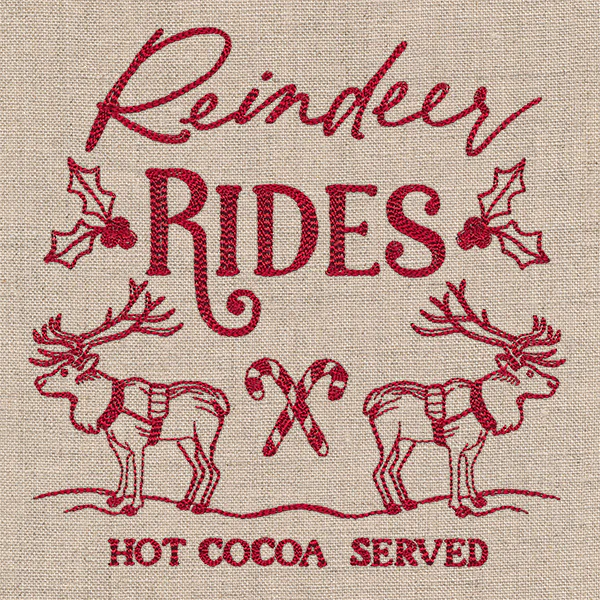 Reindeer Rides Market Sign - Image 3