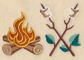 Retro Camping Border