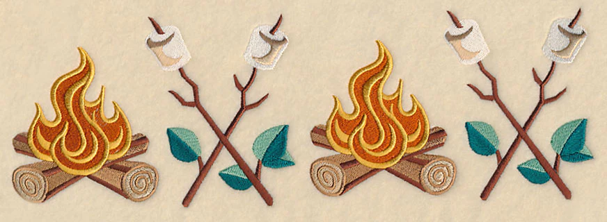 Retro Camping Border - Image 5