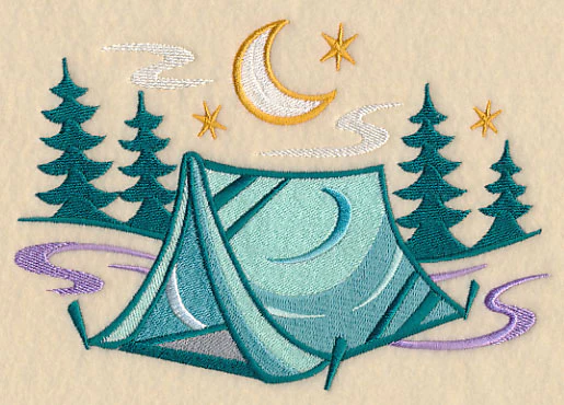 Retro Camping Tent Scene - Image 4