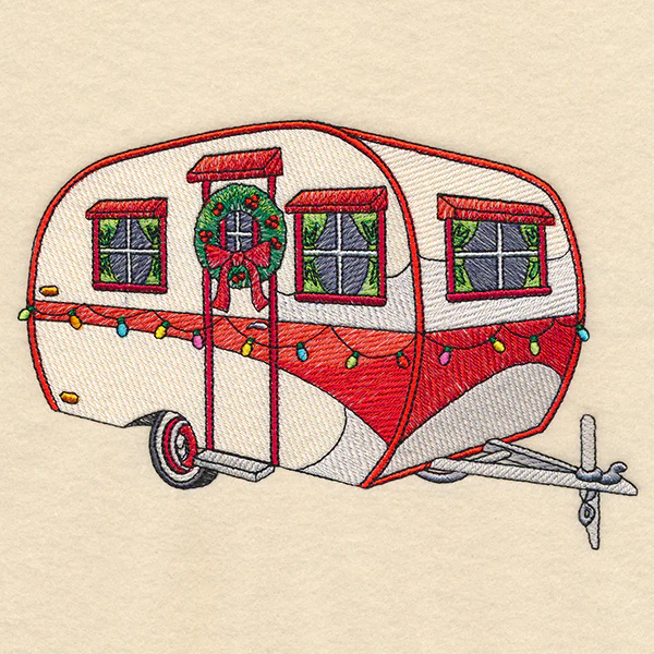 Retro Christmas Camper - Image 3