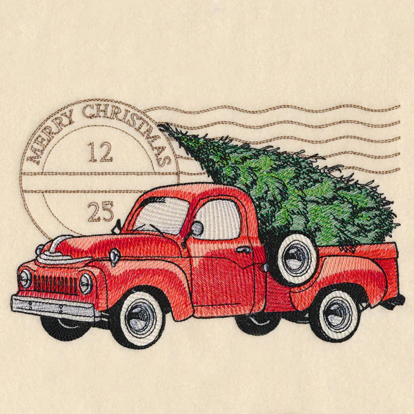 Retro Christmas Truck - Image 3