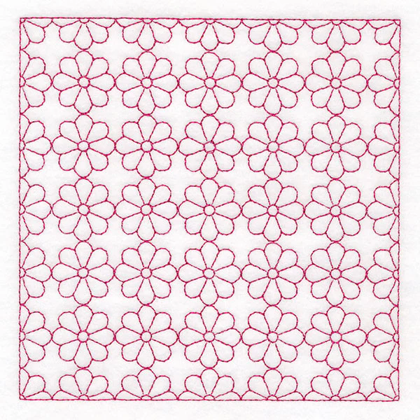 Retro Details Flower Quilting Pattern 2 (Double Run) - Image 4