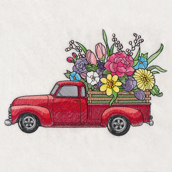 Retro Flower Truck - Image 5