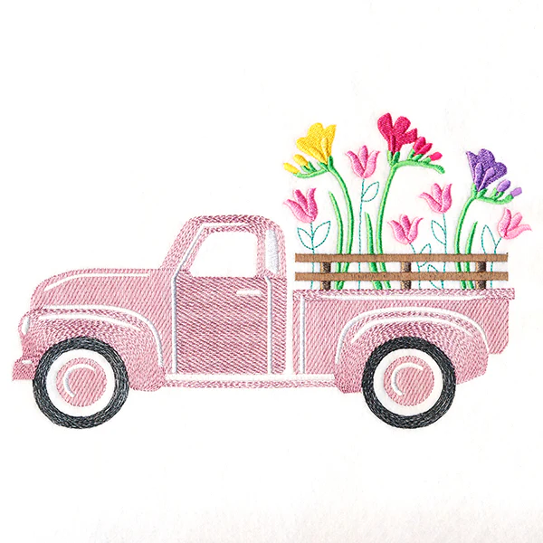 Retro Freesia Flower Truck - Image 5