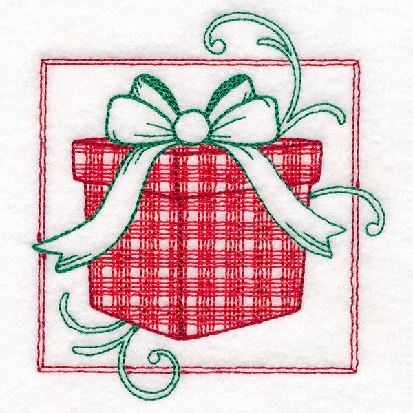 Retro Gingham Christmas Gift - Image 5