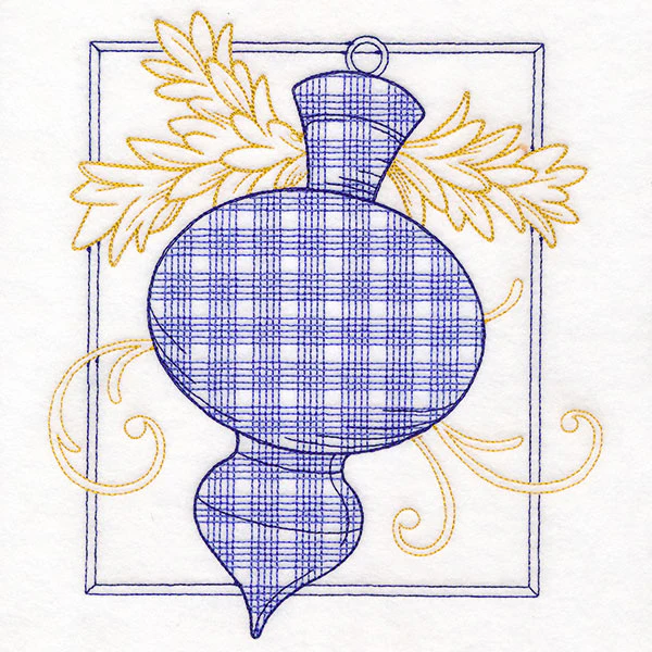 Retro Gingham Christmas Ornament - Image 6