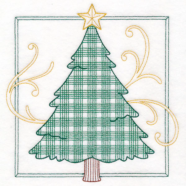 Retro Gingham Christmas Tree - Image 11