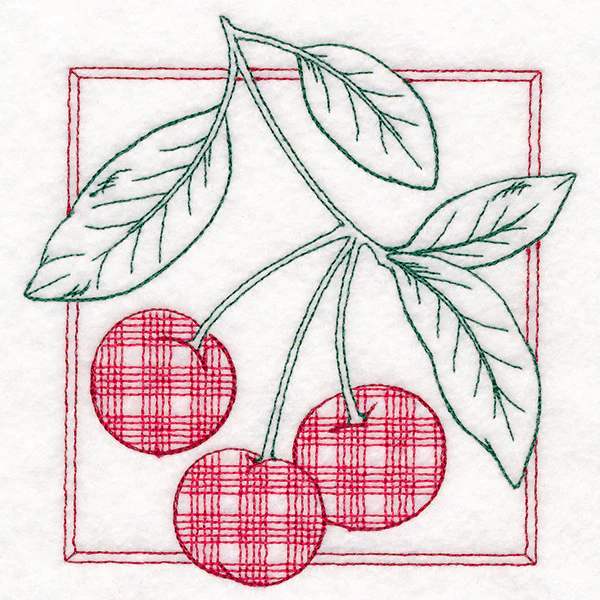 Retro Gingham Fruit - Cherries - Image 10