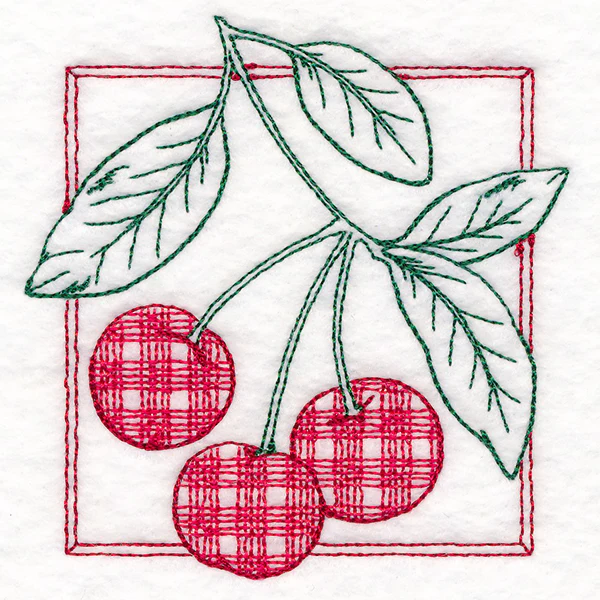 Retro Gingham Fruit - Cherries - Image 13