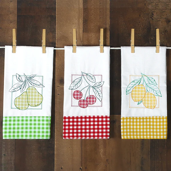 Retro Gingham Fruit - Lemons - Image 12