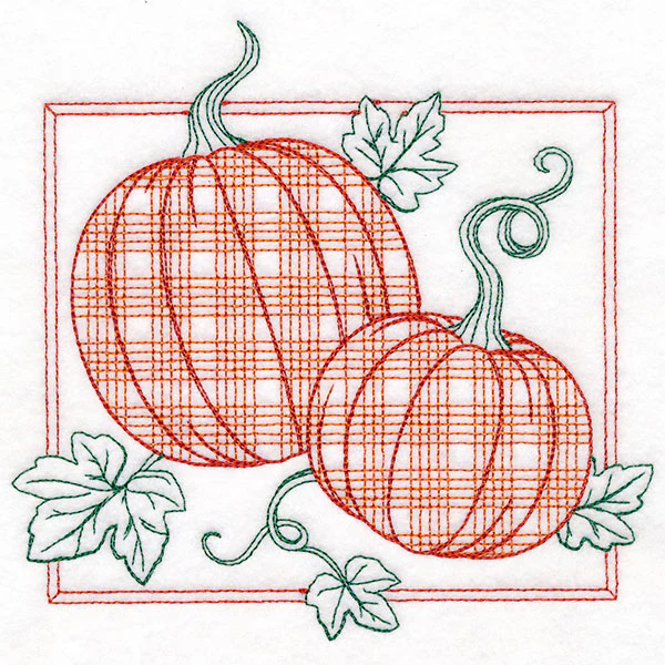 Retro Gingham Fruit - Pumpkin - Image 5