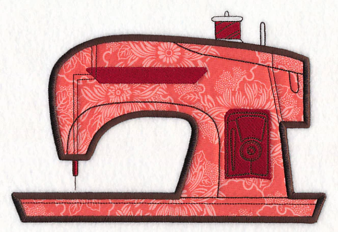 Retro Sewing Machine 1 (Applique) - Image 2