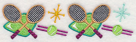 Retro Tennis Border - Image 4