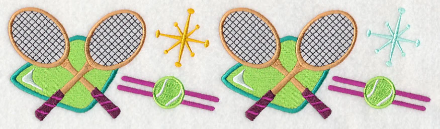 Retro Tennis Border - Image 5