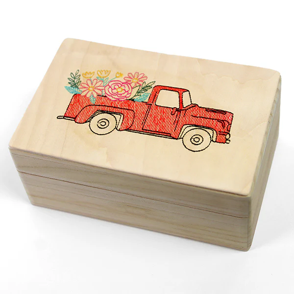 Retro Truck and Blooms (Cardstock) - Image 4