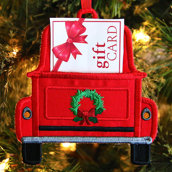 Retro Truck Gift Card Holder (In-the-Hoop) - Image 2