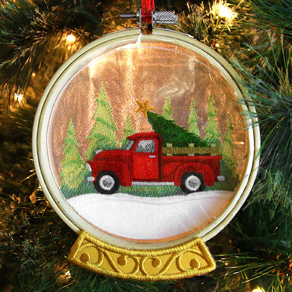 Retro Truck Snowglobe (Organza) - Image 5