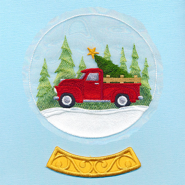 Retro Truck Snowglobe (Organza) - Image 6