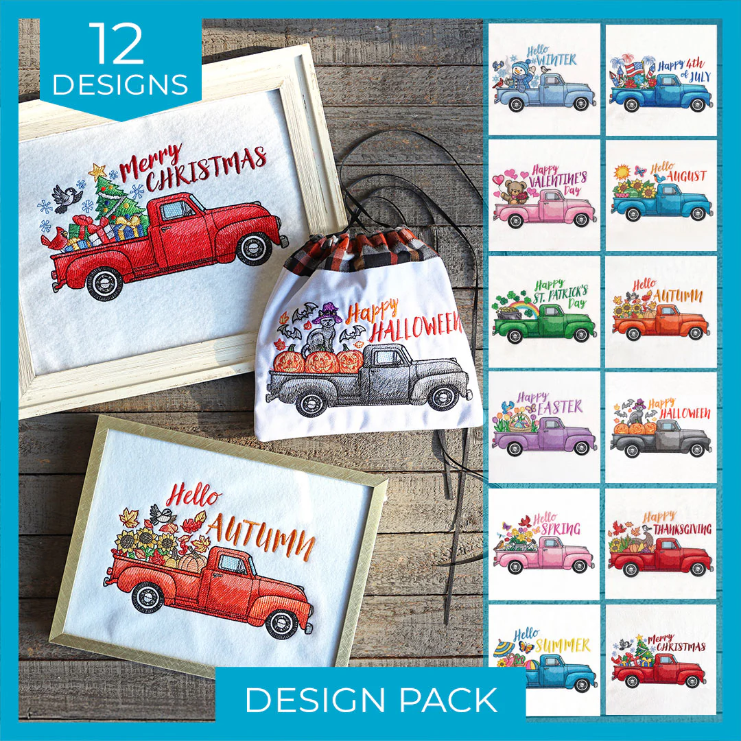 Retro Trucks of the Month Design Pack - Image 9