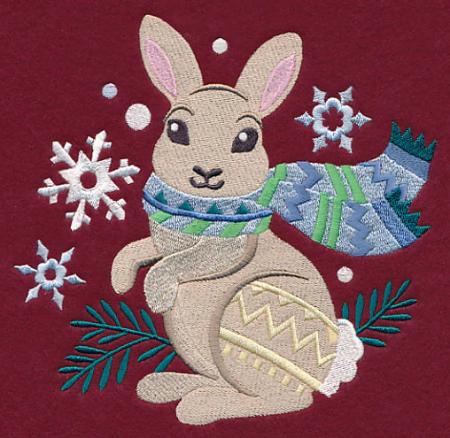 Retro Winter Bunny - Image 6
