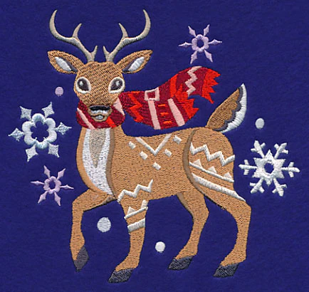 Retro Winter Deer - Image 3